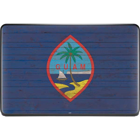 Guam Flag Dark Wood Google Pixelbook Go Skin